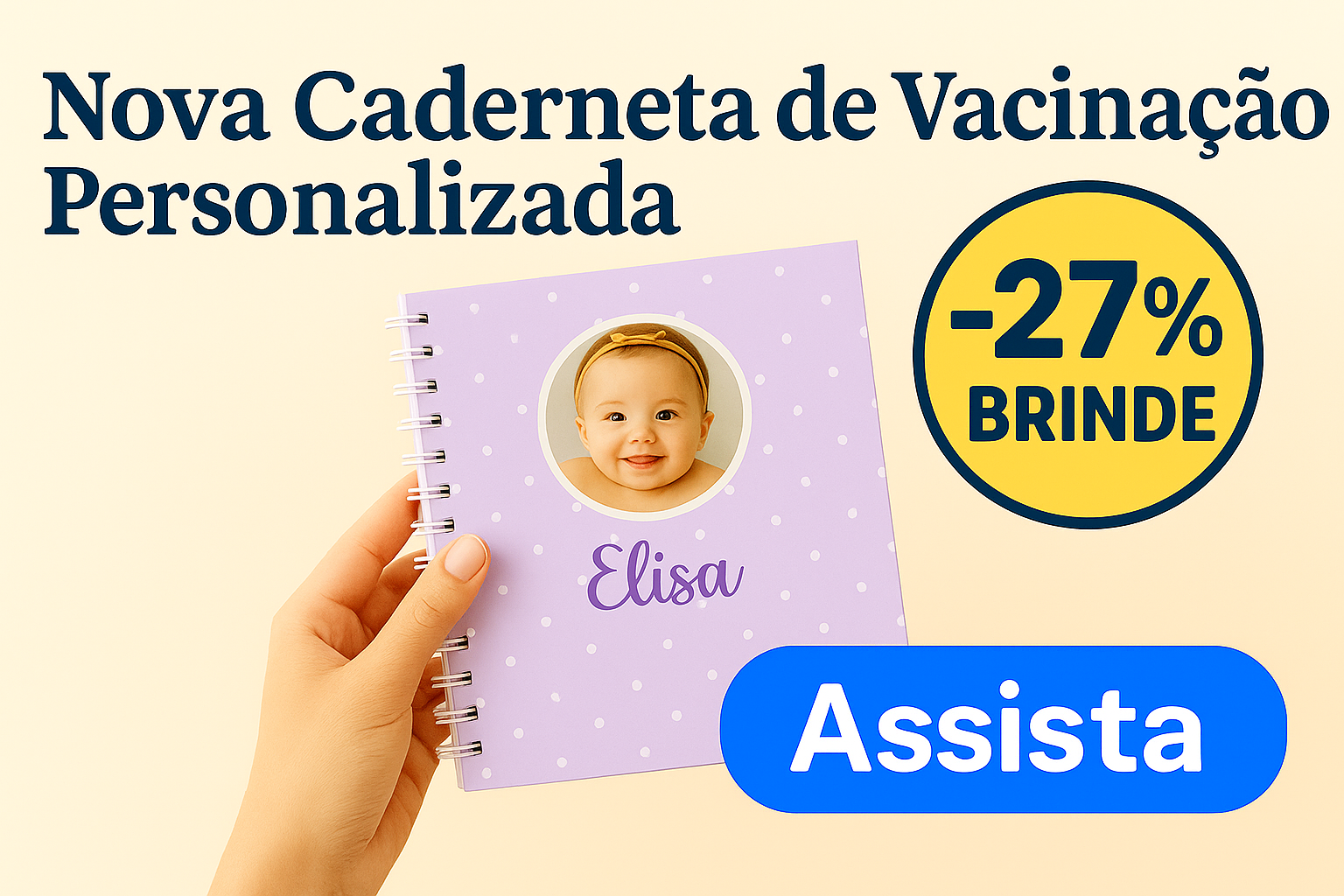 Clique para assistir ao vídeo da caderneta personalizada